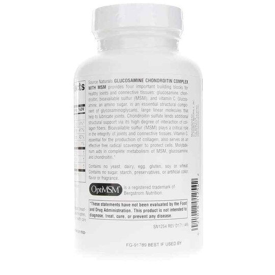 Glucosamine Chondroitin Complex with MSM, SNN